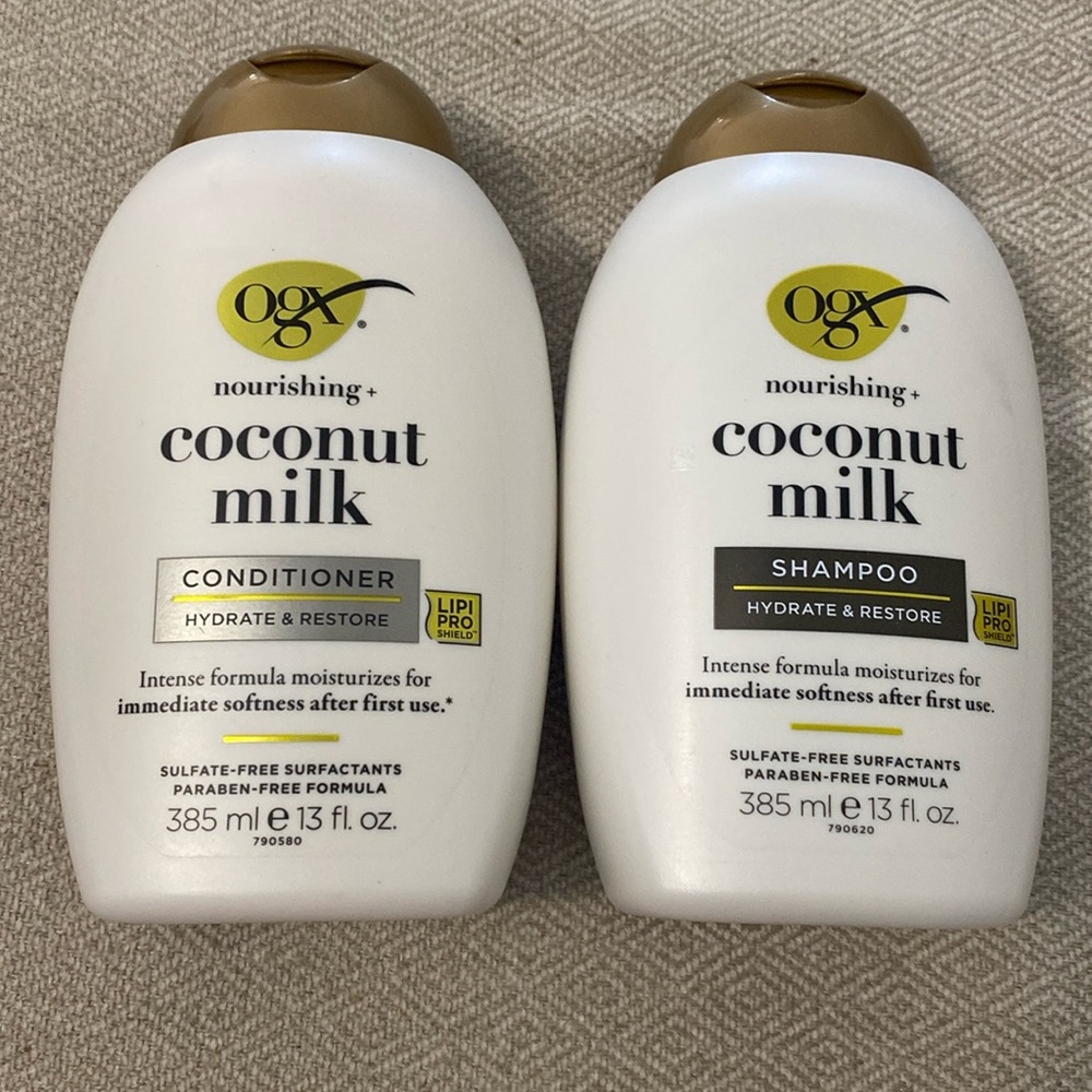 NEW OGX Coconut Milk Shampoo and Conditioner Set